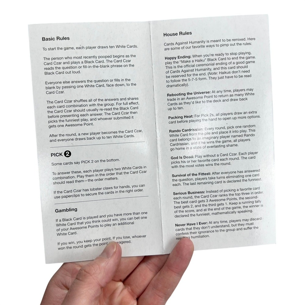 Cards Against Humanity Base Set Version 1.6 Adult Party Card Game OFFICIAL - Picture 6 of 7
